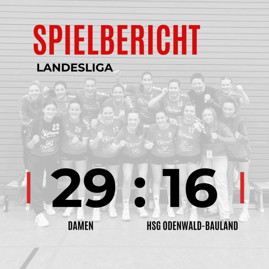 Derbysieg gegen die HSG Odenwald-Bauland