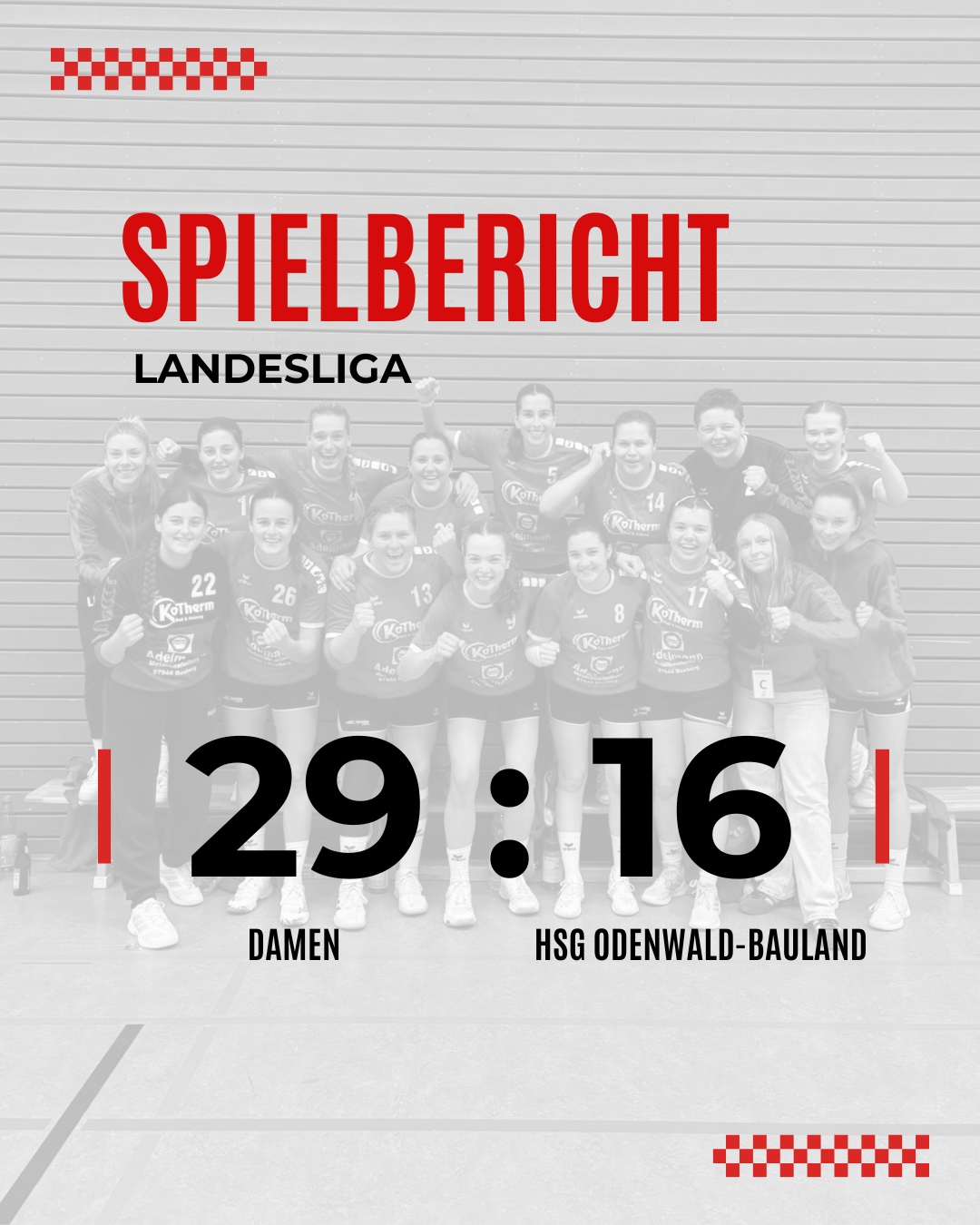 Derbysieg gegen die HSG Odenwald-Bauland